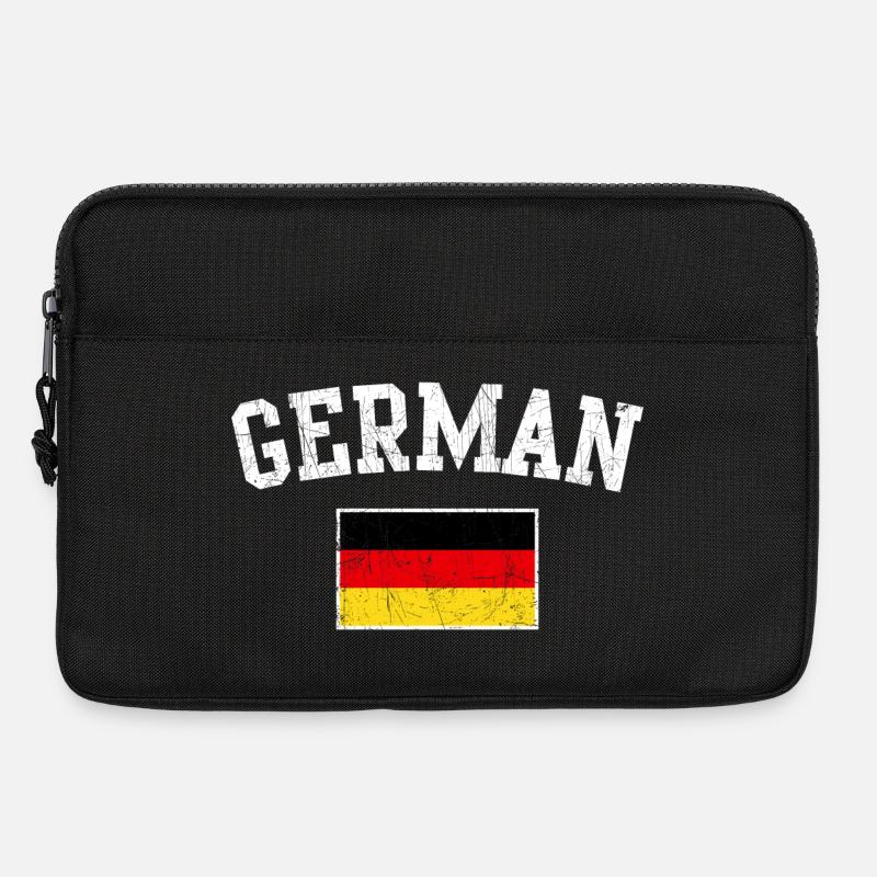 Bogen des deutschen Flaggenemblems - Laptoptasche 13" - Schwarz