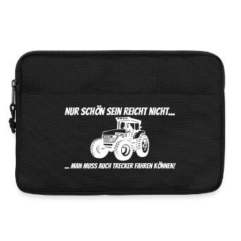 Landwirt Traktor - Statement - Spruch - Geschenk - Laptoptasche 13" - Schwarz - Vorne