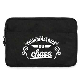 Koordinatorin des Chaos - Laptoptasche 13" - Schwarz - Vorne