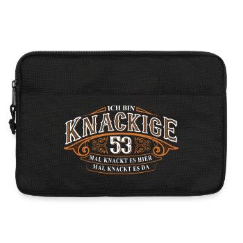 53. Geburtstag Lustiger Spruch - Laptoptasche 13" - Schwarz - Vorne
