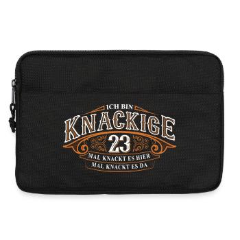 23. Geburtstag Lustiger Spruch - Laptoptasche 13" - Schwarz - Vorne