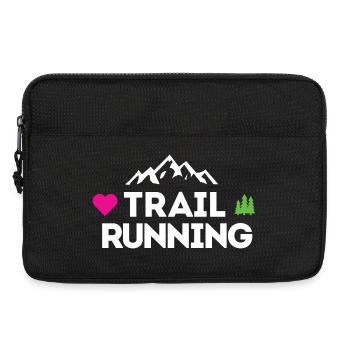 I Love Trail Running - Laptop bag 13" - black - Front
