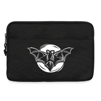 Symbole de chauve-souris Illustration de la lune Icône graphique - Sacoche pour ordinateur portable 13 pouces - noir - Devant