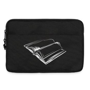 Livre, livre, livres, lecture, lecteur, illustration, graphique - Sacoche pour ordinateur portable 13 pouces - noir - Devant