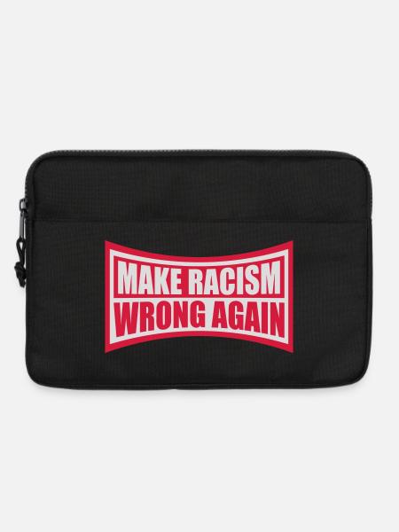 make racism wrong again - Laptoptasche 13" - Schwarz