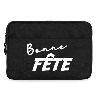 FÊTE DES MÈRES. BONNE FÊTE MAMAN. MAMAN. JE T'AIME - Sacoche pour ordinateur portable 13 pouces - noir - Devant