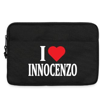 t-shirt J’adore l’idée cadeau du t-shirt Innocenzo - Sacoche pour ordinateur portable 13 pouces - noir - Devant