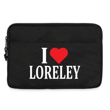 name t-shirt I love Loreley t-shirt gift idea - Laptop bag 13" - black - Front