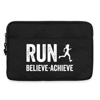 Marathon - Run. Believe. Achieve. - Laptop bag 13" - black - Front
