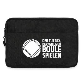 Der tut nix der will nur Boule spielen Petanque - Laptoptasche 13" - Schwarz - Vorne