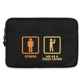 Me as a pizza lover - Laptop bag 13" - black - Front