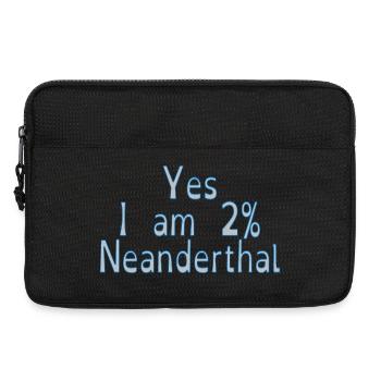 Yes I am 2% Neanderthal - Laptop bag 13" - black - Front