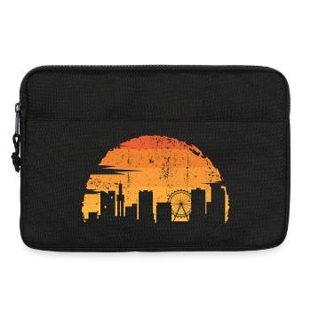 Sunset Skyline Silhouette - Laptop bag 13" - black - Front