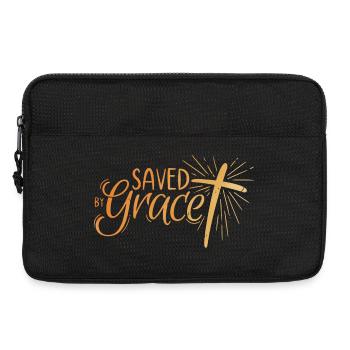 Saved by Grace Lettering - Laptoptasche 13" - Schwarz - Vorne