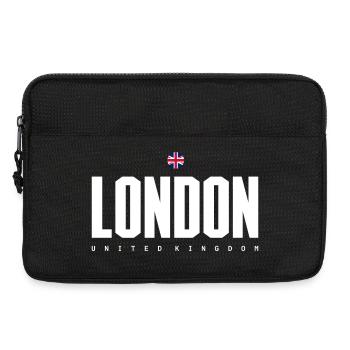 London Bold Bloc UK Flag - Laptop bag 13" - black - Front