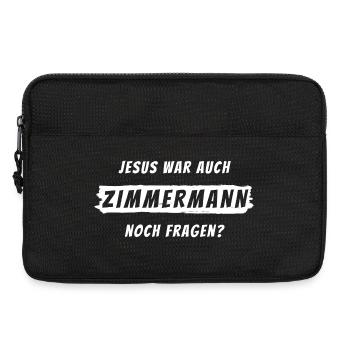 Zimmermann Geschenk Spruch Handwerker - Laptoptasche 13" - Schwarz - Vorne