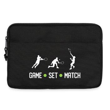 Tennis - Game Set Match - Laptop bag 13" - black - Front