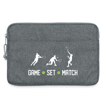Tennis - Game Set Match - Laptop bag 13" - heather grey - Front