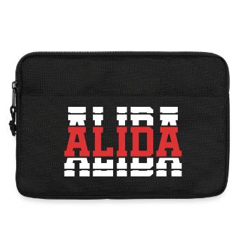 Alida t-shirt t-shirt idée cadeau texte empilé - Sacoche pour ordinateur portable 13 pouces - noir - Devant