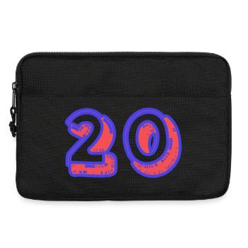 20. 20 JAHRE. 20-JÄHRIGES JUBILÄUM. 20-JÄHRIGES JUBILÄUM. - Laptoptasche 13" - Schwarz - Vorne