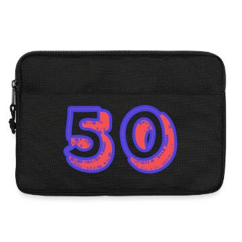 50. 50 ANS. 50e ANNIVERSAIRE. ANNIVERSAIRE 50 ANS. - Sacoche pour ordinateur portable 13 pouces - noir - Devant