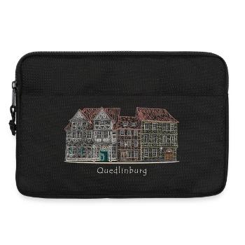 Quedlinburg, Welterbestadt Deutschland, Zeichnung - Laptoptasche 13" - Schwarz - Vorne