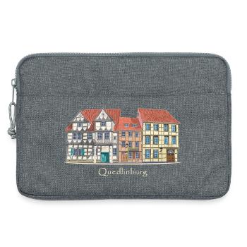 Quedlinburg, Welterbestadt Deutschland, Zeichnung - Laptoptasche 13" - Grau meliert - Vorne