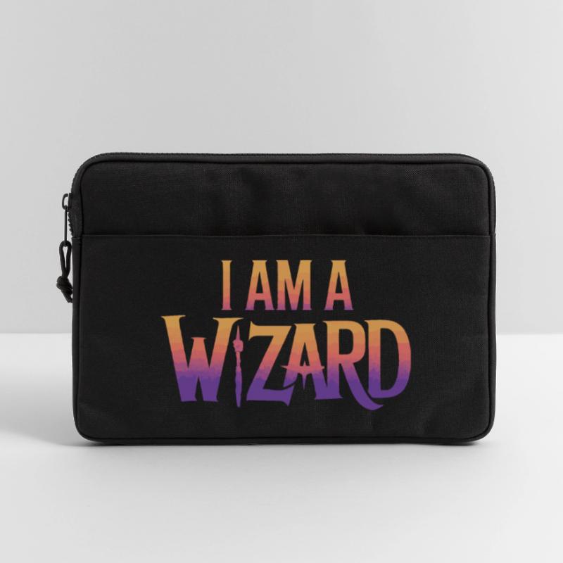 Ich bin ein Zauberer Textdesign Laptoptasche 13"