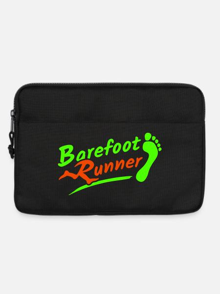 Barfuß Läufer Barefoot Runner 2005 2-farbig - Laptoptasche 13" - Schwarz