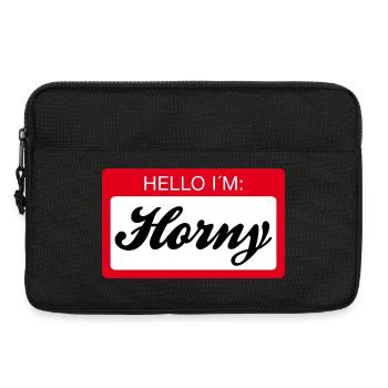Hello, my name is - Laptop bag 13" - black - Front