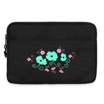 Pastel blossom magic - Laptop bag 13" - black - Front