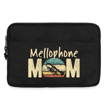 Mellophone Maman Rétro Vintage Marching Band Design - Sacoche pour ordinateur portable 13 pouces - noir - Devant