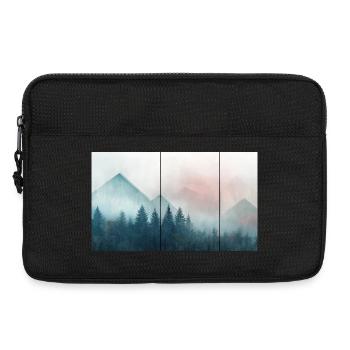 Berge Vintage - Laptoptasche 13" - Schwarz - Vorne