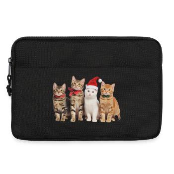 cat in christmas - Laptop bag 13" - black - Front