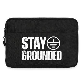Bleib geerdet Lustiger Elektroingenieur Zitat - Laptoptasche 13" - Schwarz - Vorne