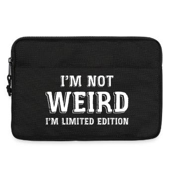 Ich bin nicht seltsam, ich bin limitiert - Laptoptasche 13" - Schwarz - Vorne