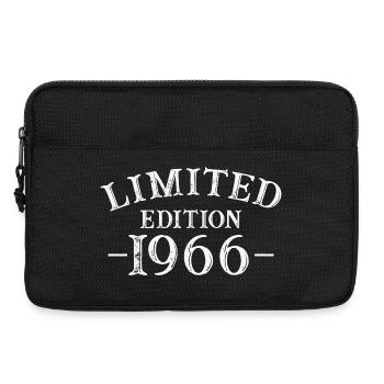 60 Ans 1966 Vintage  Cadeau D'anniversaire - Sacoche pour ordinateur portable 13 pouces - noir - Devant