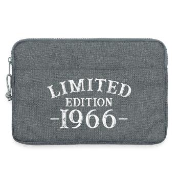 60 Years 1966 Vintage Birthday Gift - Laptop bag 13" - heather grey - Front