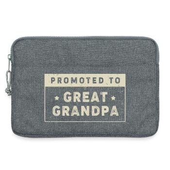 Papy Grand-père Petit-enfant Papy - Sacoche pour ordinateur portable 13 pouces - gris chiné - Devant