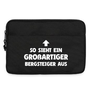 So sieht ein großartiger Bergsteiger aus - Laptoptasche 13" - Schwarz - Vorne
