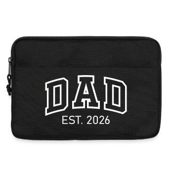 Dad Est 2026 New Dad Dad Will Be Father's Day in 2026 - Laptop bag 13" - black - Front