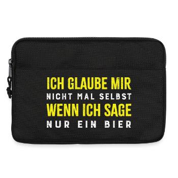 Nur ein Bier (glaub ich selbst nicht) - Laptoptasche 13" - Schwarz - Vorne