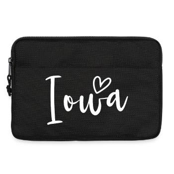Amour des Femmes du Cœur de l’Iowa - Sacoche pour ordinateur portable 13 pouces - noir - Devant