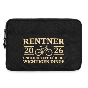 Pensioners 2026 Bicycle: Cycling in retirement from today - Laptop bag 13" - black - Front