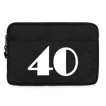 40. 40 YEARS. 40th ANNIVERSARY. 40 YEARS ANNIVERSARY. - Laptop bag 13" - black - Front