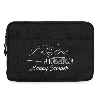 Camping Campfire Camper Outdoor Nature Mountains - Laptop bag 13" - black - Front