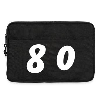 80. 80 YEARS. 80th ANNIVERSARY. 80 YEARS ANNIVERSARY. - Laptop bag 13" - black - Front