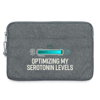 Serotonin Optimizing - Laptop bag 13" - heather grey - Front