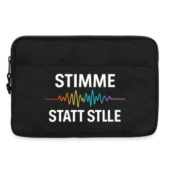 Pride Statement für Männer Frauen LGBTQ Community - Laptoptasche 13" - Schwarz - Vorne