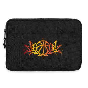 Basket-ball Graffiti Streetball Style Urbain - Sacoche pour ordinateur portable 13 pouces - noir - Devant